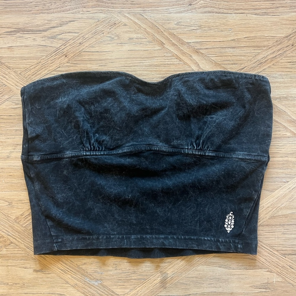 Free People Strapless Ribbed Cami/Top